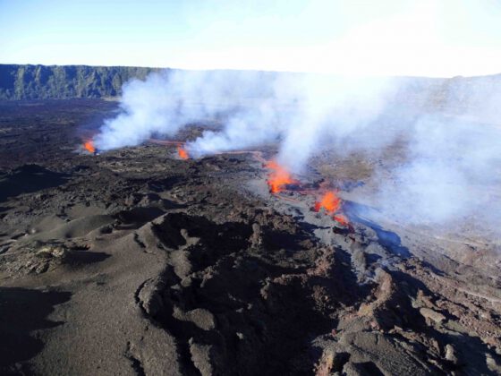 Fissure On Piton Fournaise OVPF Volcanoes And Eruptions