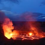 Lava lake in Halema'uma'u crater.